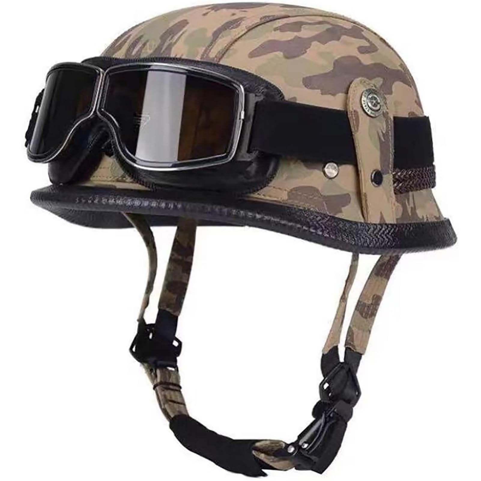 Casque ouvert EBAYIN en cuir vintage XL fini les casques trop serrés
