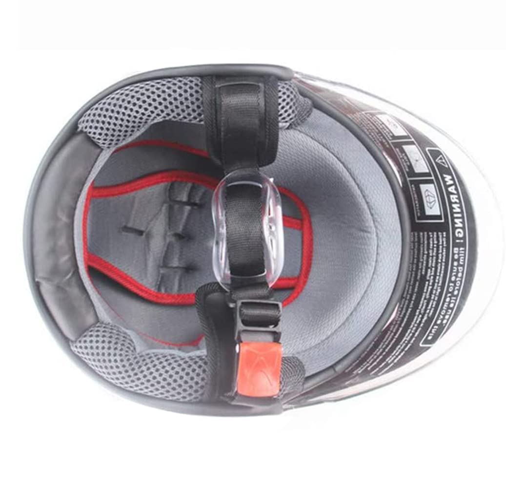Casco Arte Spider-Net, per Moto, Ciclo di Guida Sportiva, Casco di Sicurezza Mezzo Quattro Stagioni in Bicicletta per I Bambini 2-7 Anni,Matte Red