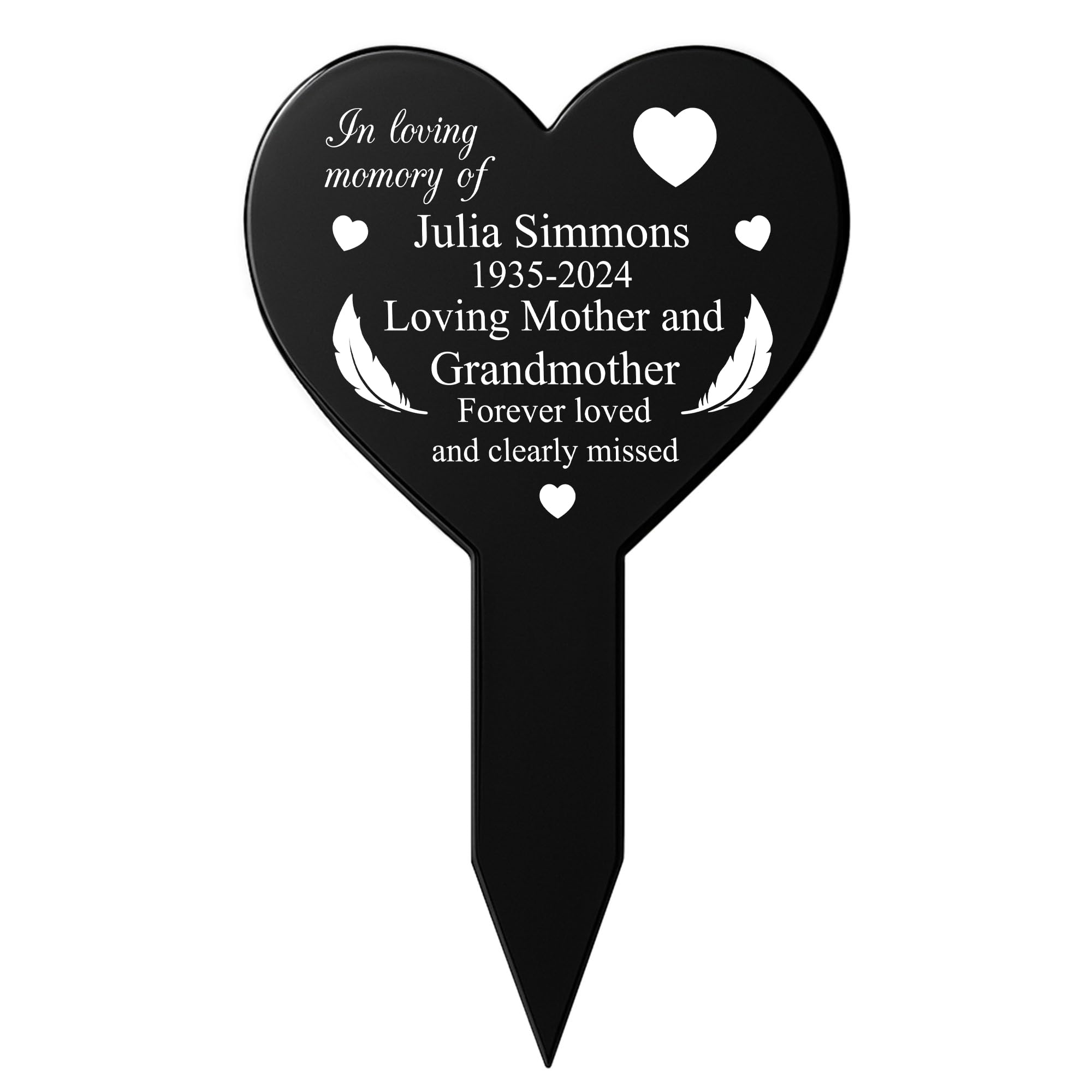 Personalised Plaque Memorial Plaque Bereavement Remembrance Funeral Gifts For Mum Dad Uncle Brother Auntie Sister (Design 12)