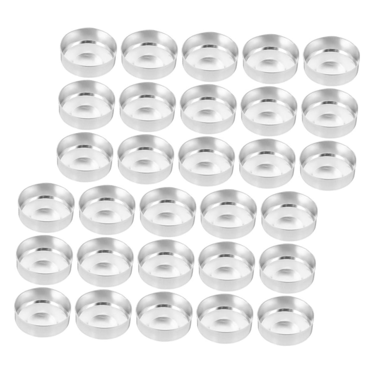 FUNOMOCYA Aluminum Tea Light Candle Cups 150pcs Empty Tins DIY Scented Candles Craft Containers