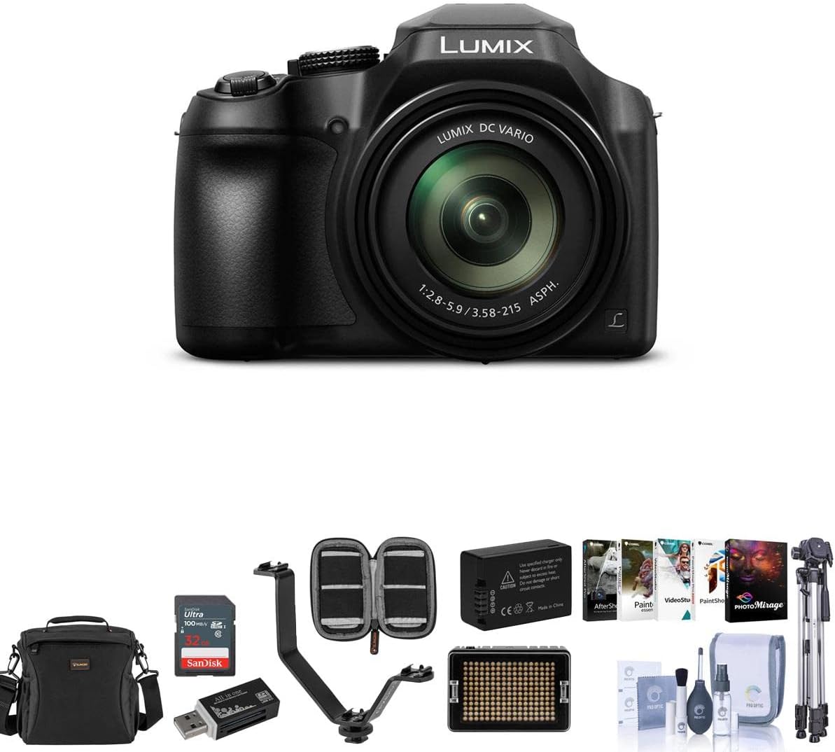 Panasonic Lumix DCFZ80 Digital Point and Shoot Camera