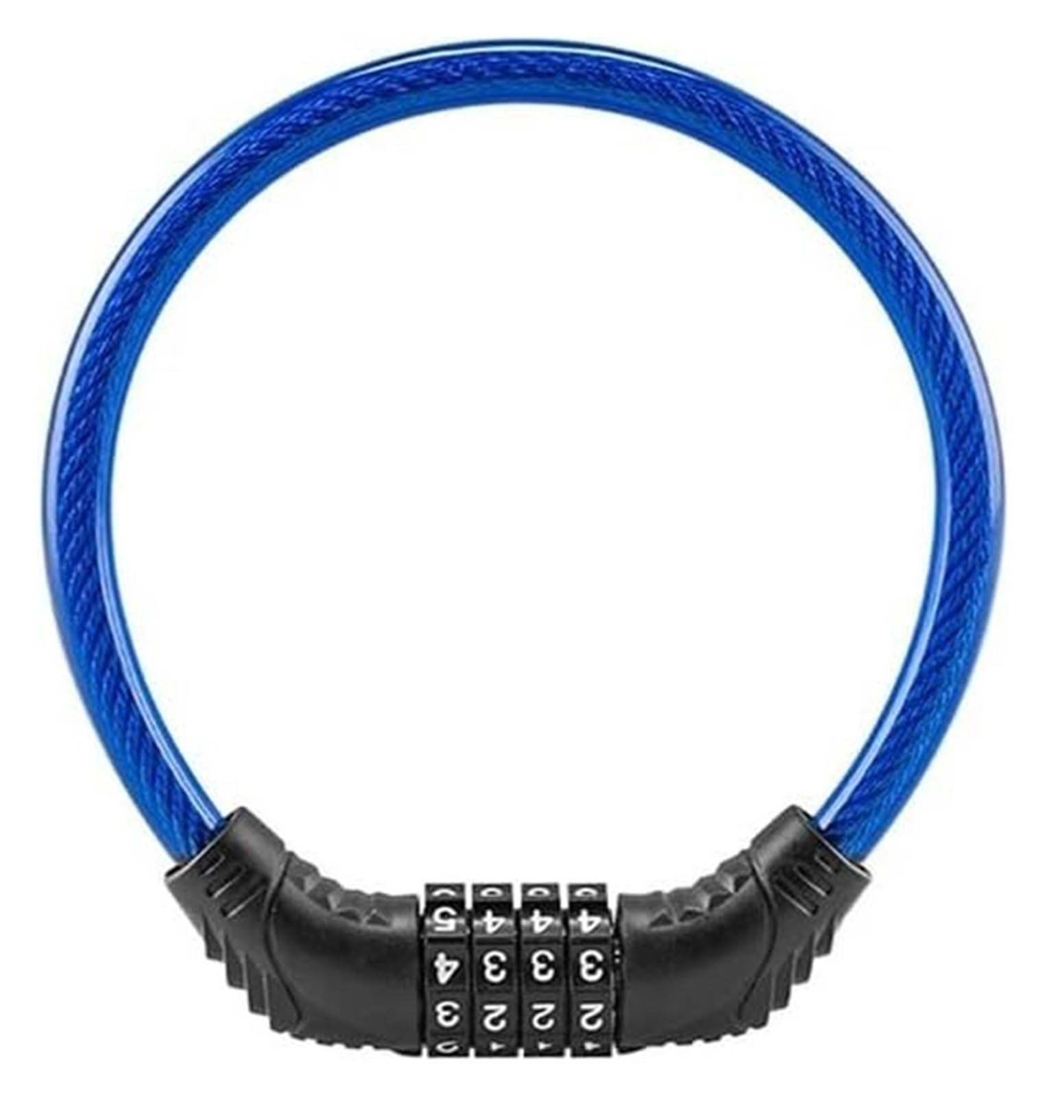Giveduno Blu Bicycle Lock, 4-Digit Combination Lock For Bikes Scooters Motorcycles Multicolor