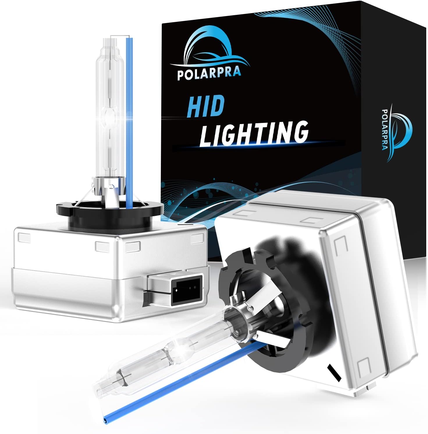 POLARPRA D3S HID Headlight Bulbs, 6000K Cold White 35W