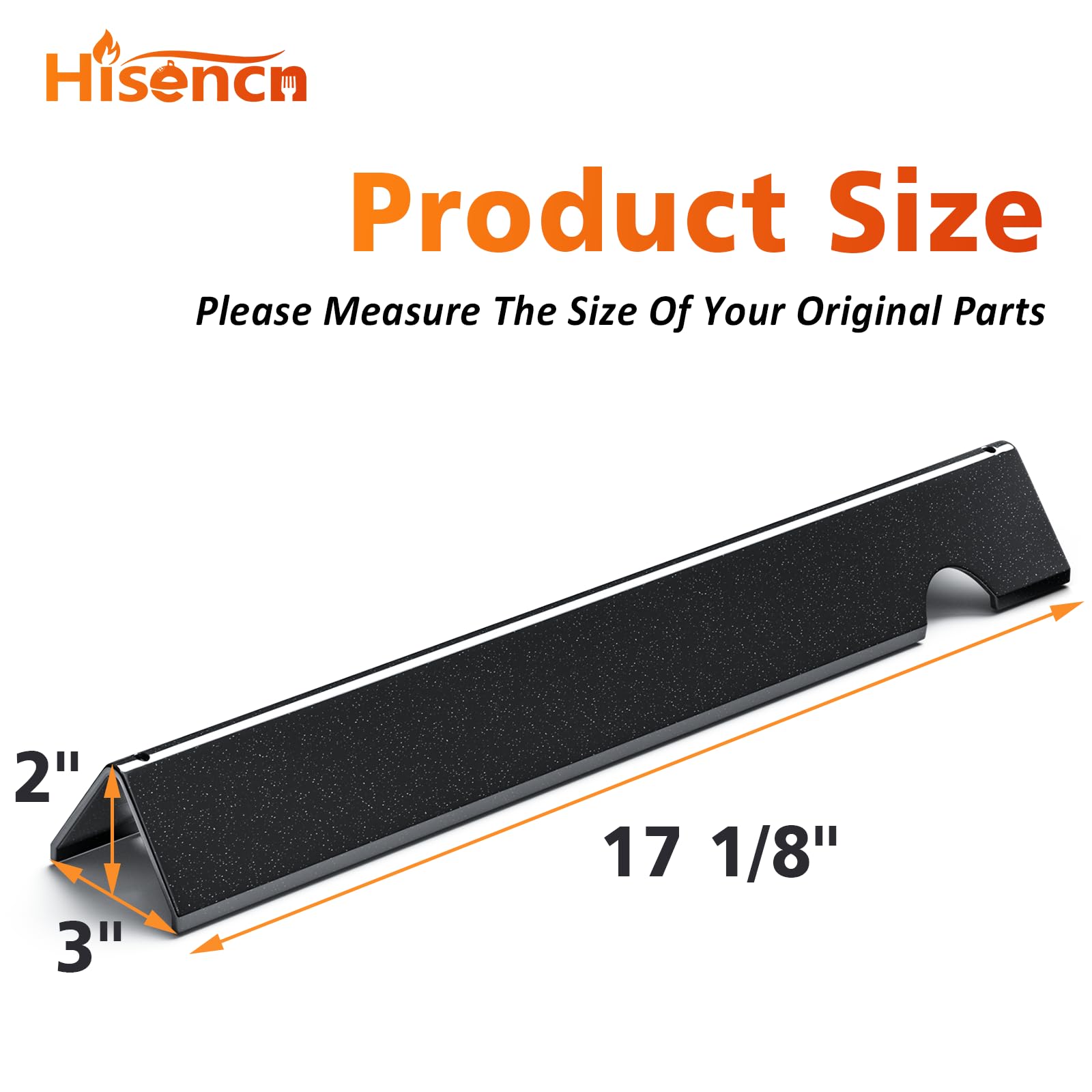 66032 17'' Flavorizer Bars for Weber Genesis II/LX 300 Series, Genesis II E310, II E315, II E335 (2017 & Newer) Gas Grills, Porcelain Enameled Steel, Replacement Parts for Weber 66795 Flavor Bars