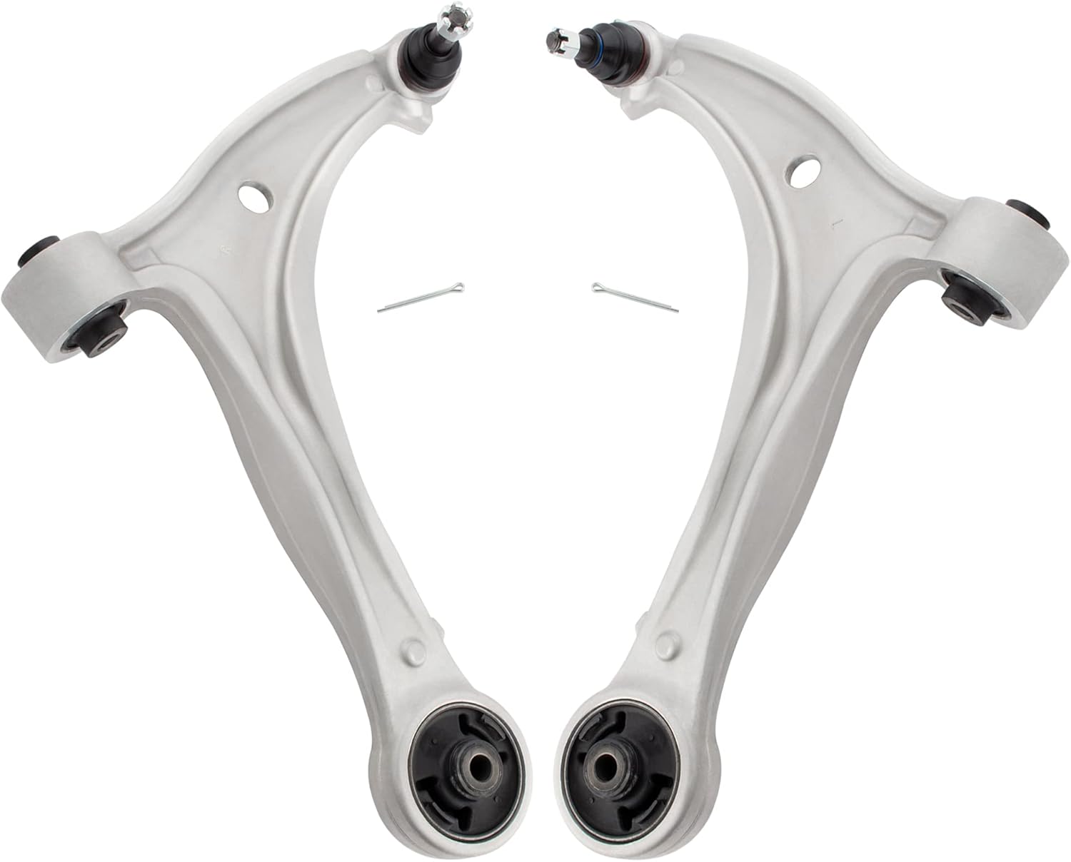 4pcs Suspension Kit Front Lower Control Arm w/Ball Joints + Front Stabilizer Sway Bar Links Set Fit For Honda Odyssey 2005 2006 2007 2008 2009 2010 Replace# ‎MS601007 MS601008 K750304