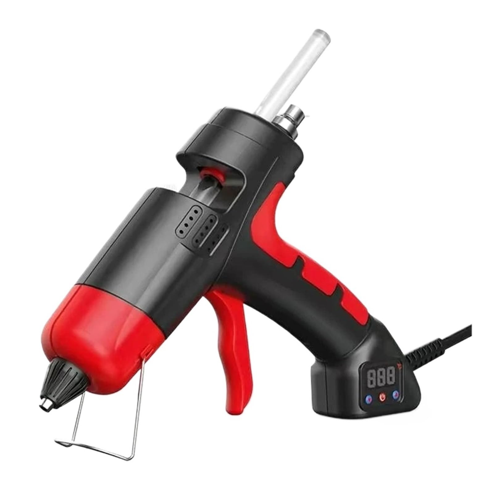 150W Pistolet Do Klejenia Na Gorąco Regulowana Temperatura 11 Mm Kleje W Sztyfcie Gospodarstwa Domowego Narzędzia Rękodzieła DIY Szybkie Niezawodne Klejenie(150W-Digital-Red)
