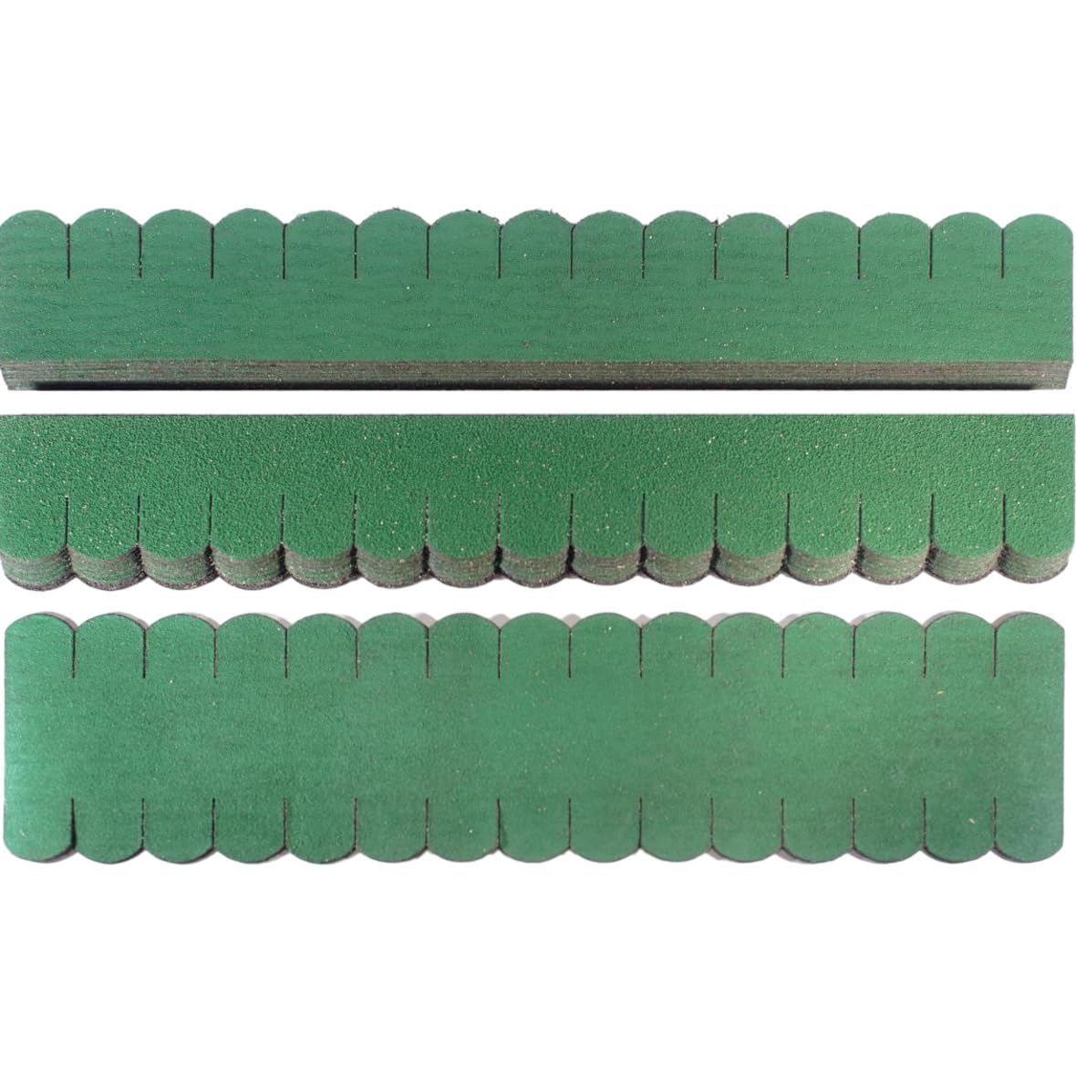 3 Sets Dachschindeln Biberschwanz (33 mm) grün 1,20 m² Manufaktur Martinshof Schindelstreifen, Biberschwanz, Dachdeckung hergestellt in der Werkstatt für behinderte Menschen