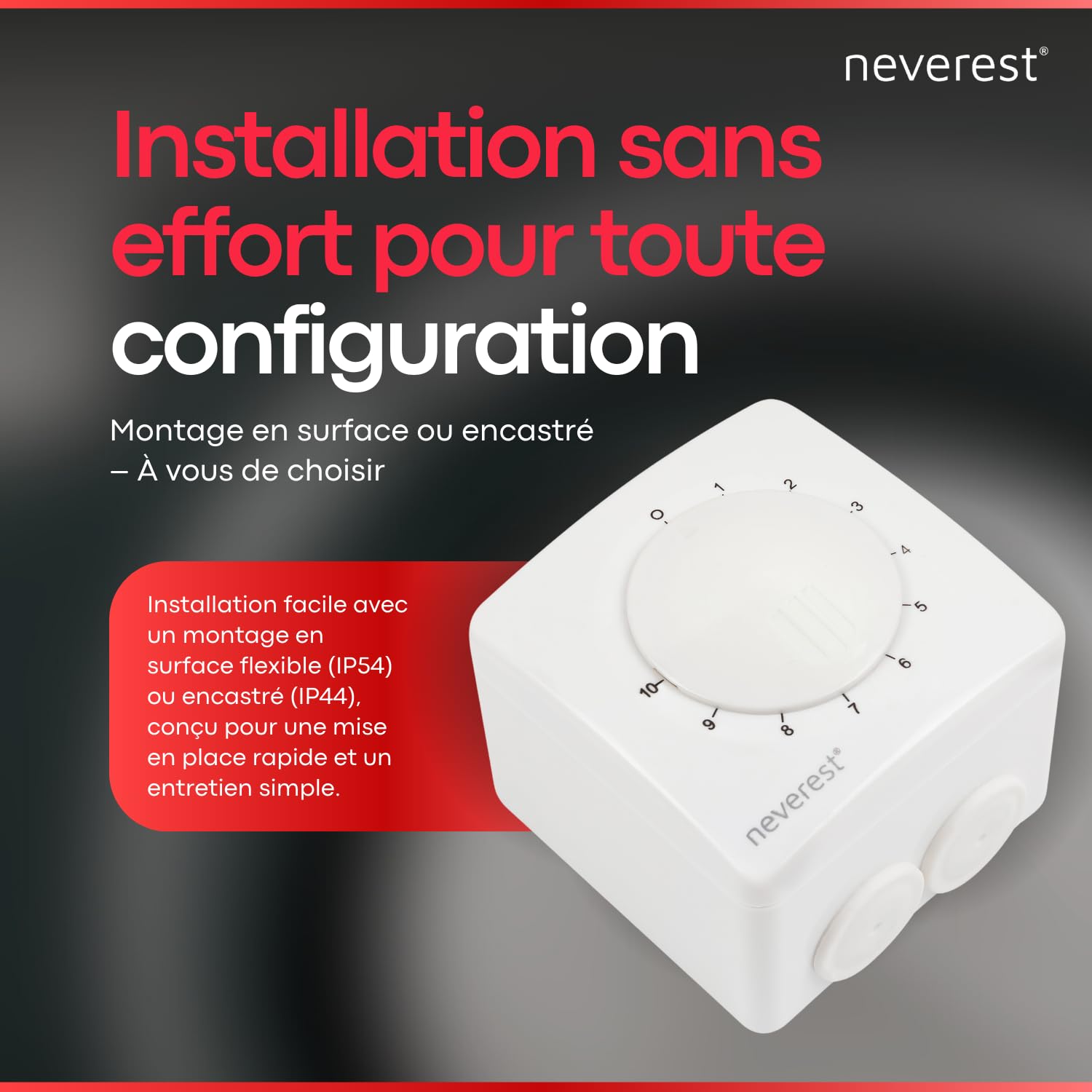 neverest® Dimmer 1.5 A - Régulateur de vitesse pour ventilateurs, pompes