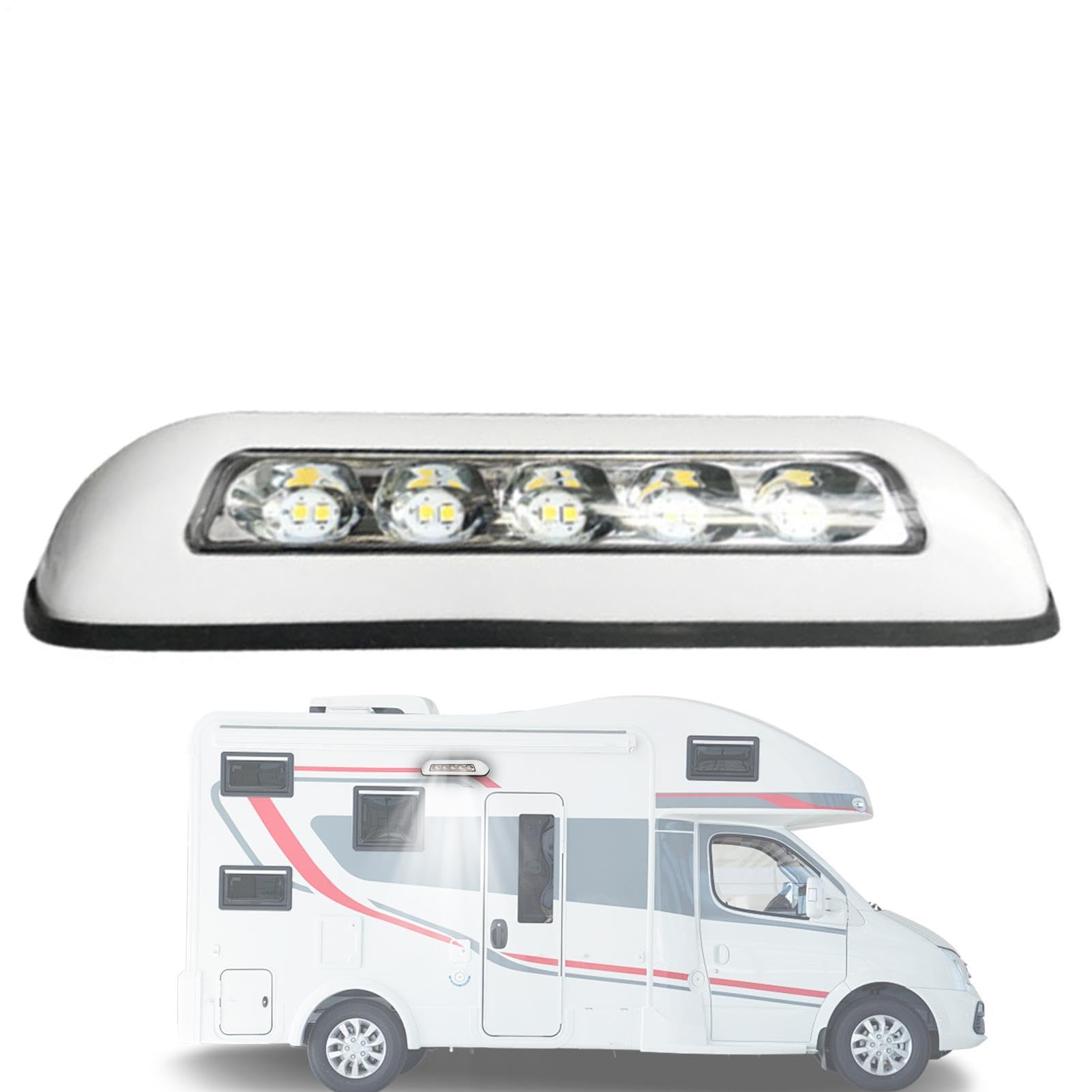 Lampes pour auvents pour véhicules de loisirs - Spots imperméables de 12 cm, lumière pour escaliers de patio, remplacement de LED extérieur | Éclairage pour véhicules récréatifs, accès