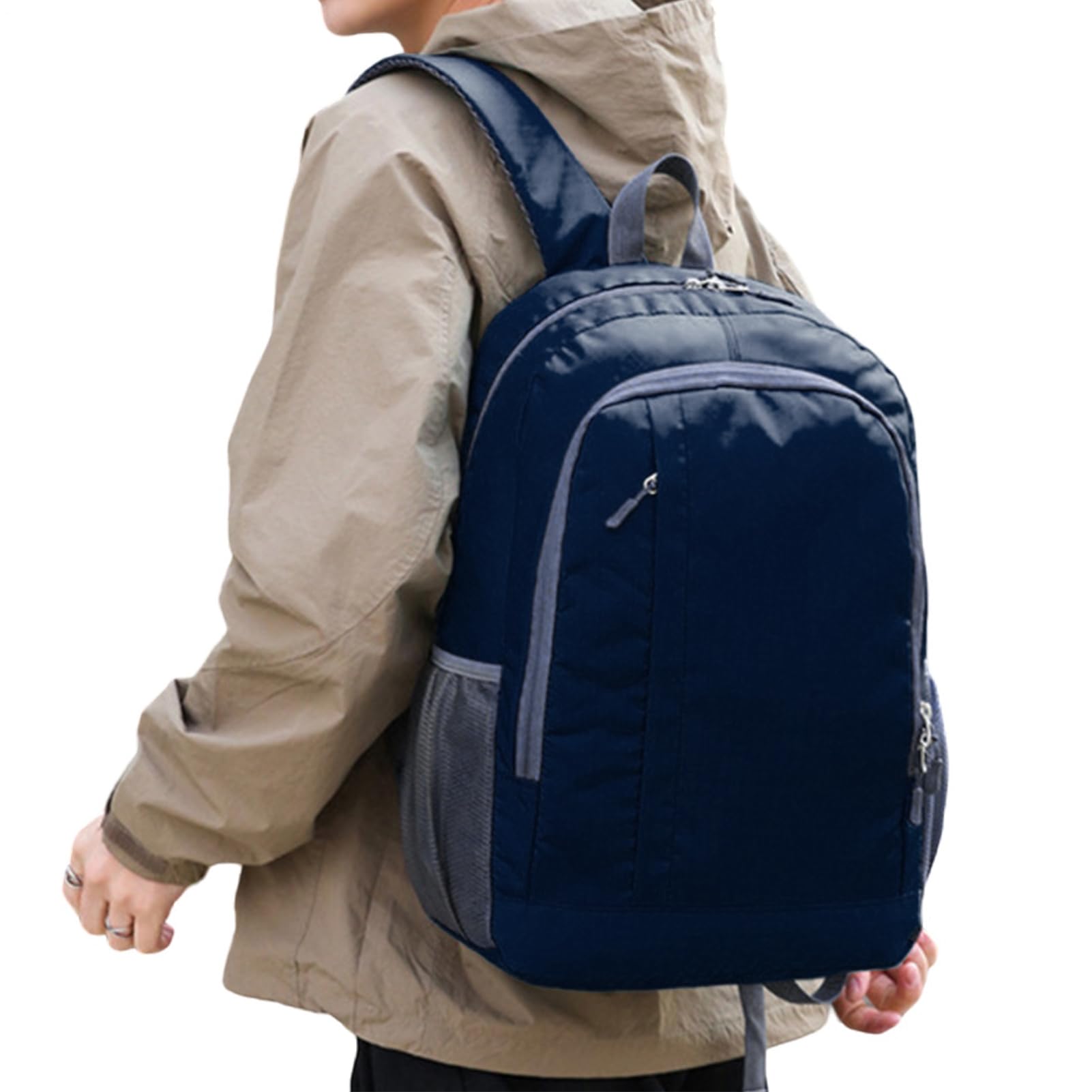 Daypack Hiking Backpack | Hiking Bag Foldable Backpack | Foldable Lightweight Bag Large Capacity Outdoor Gear, Back Pack for Women Men Cycling Walking Camping