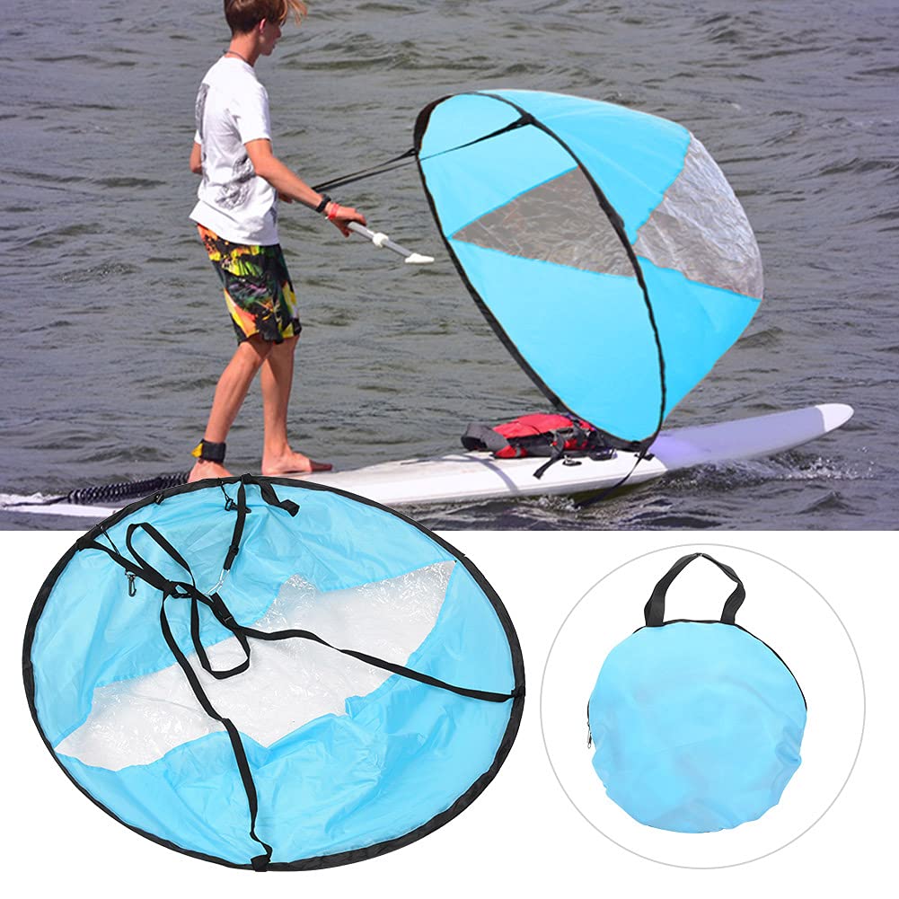Pyhodi Vele per Kayak, Vela per Kayak Resistente da 108 Cm Kit per Vele per Kayak Pieghevole Sottovento e Vela per Paddle per Vento di Bolina, Vela per Kayak Accessori per Paddle Board
