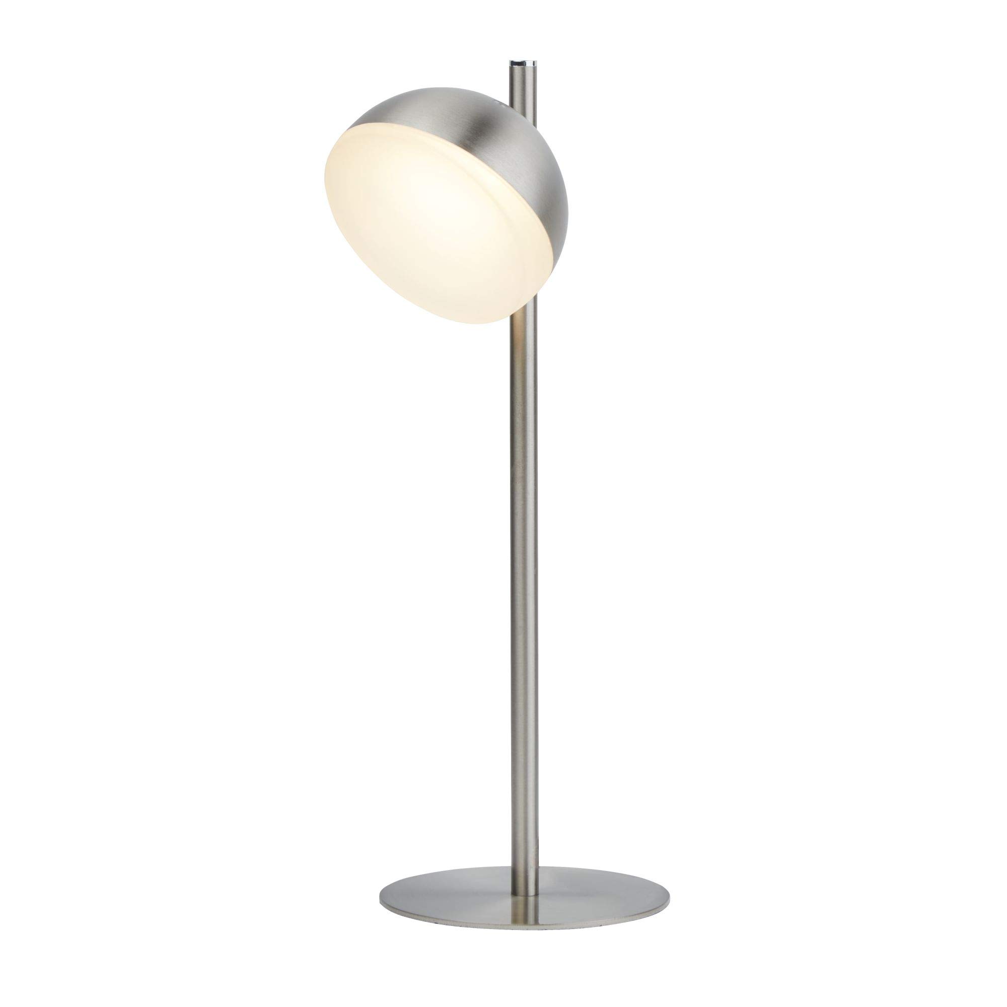 Searchlight 7451-1SS Tully Table Light, Satin Silver