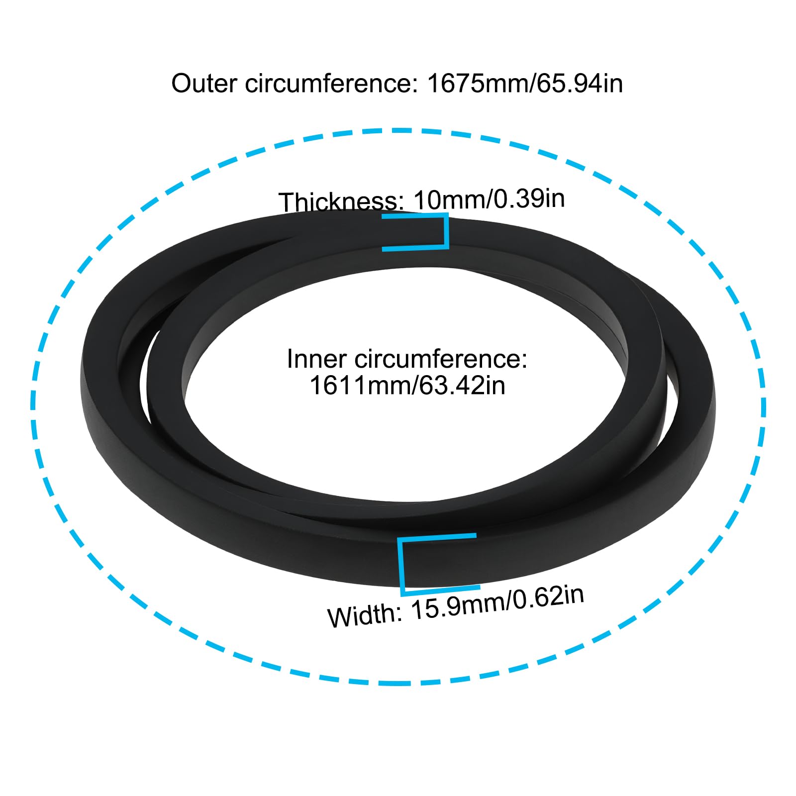 SG Store Courroie trapézoïdale pour tracteur de pelouse 754-04211 compatible avec Lux Tools RT 155-92 H 13SM77TE694 2013