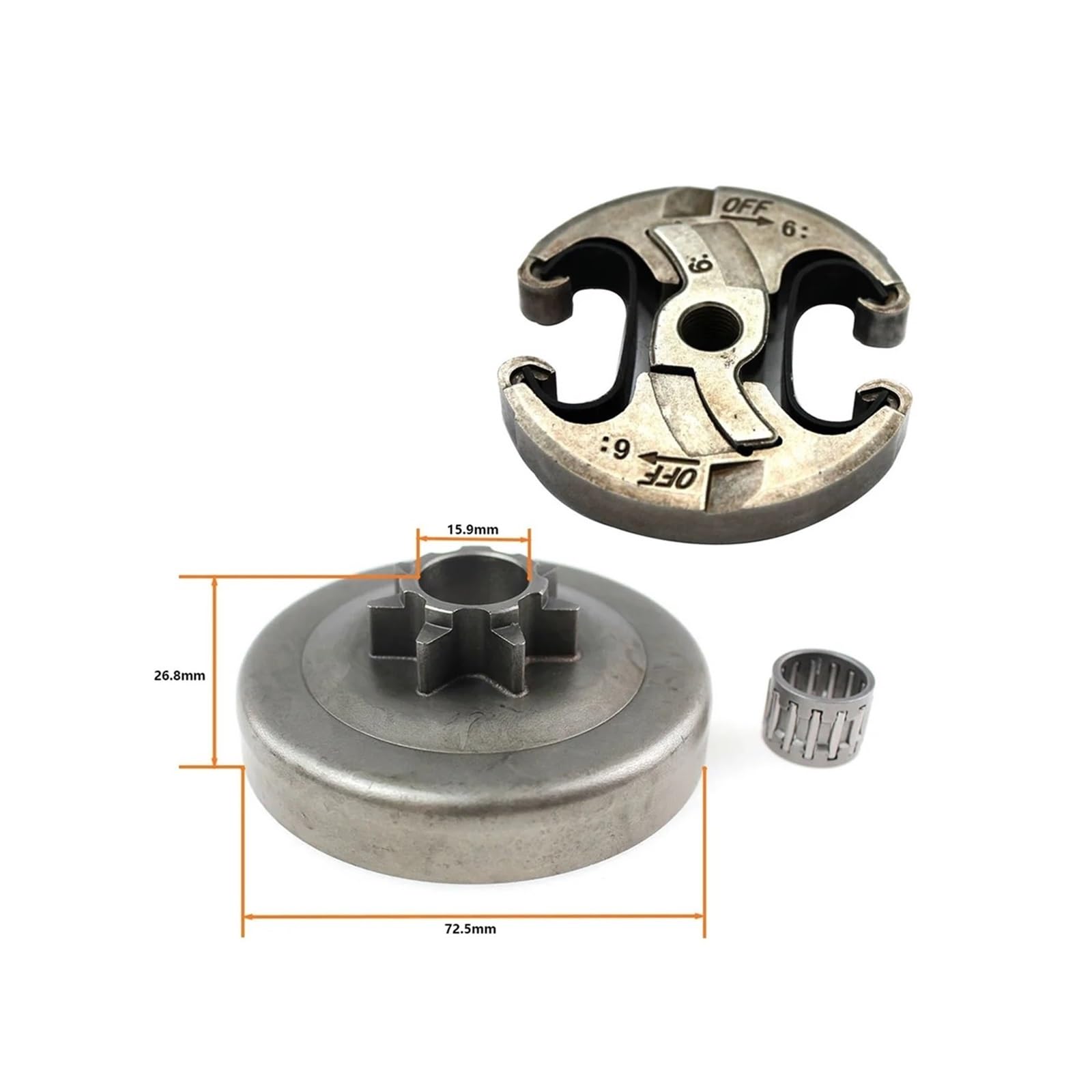 SAdGHz Clutch Drum Chain Sprocket Fit for Hus 340 340E 350 351 353 445 445 II 445E 445E II 450 450E 450E II 2141 2145 2149