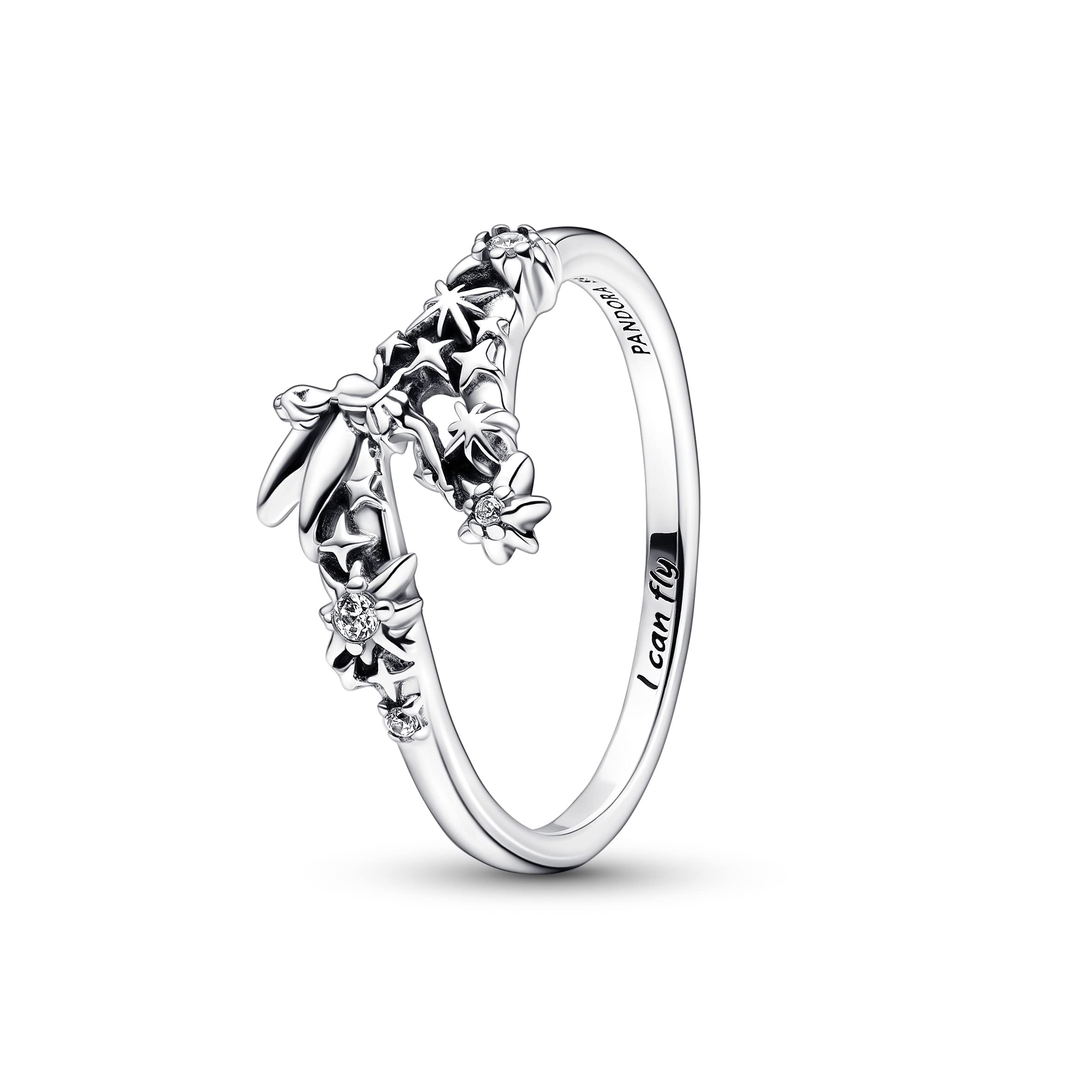 PANDORAPandora Disney Tinkerbell sterling silver ring with clear cubic zirconia