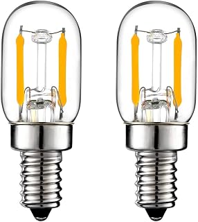 LiteHistory E12 15w Night Light Bulbs 150lm Himalayan Salt lamp Bulb 2700K t22 t7 led Bulb 2Pack