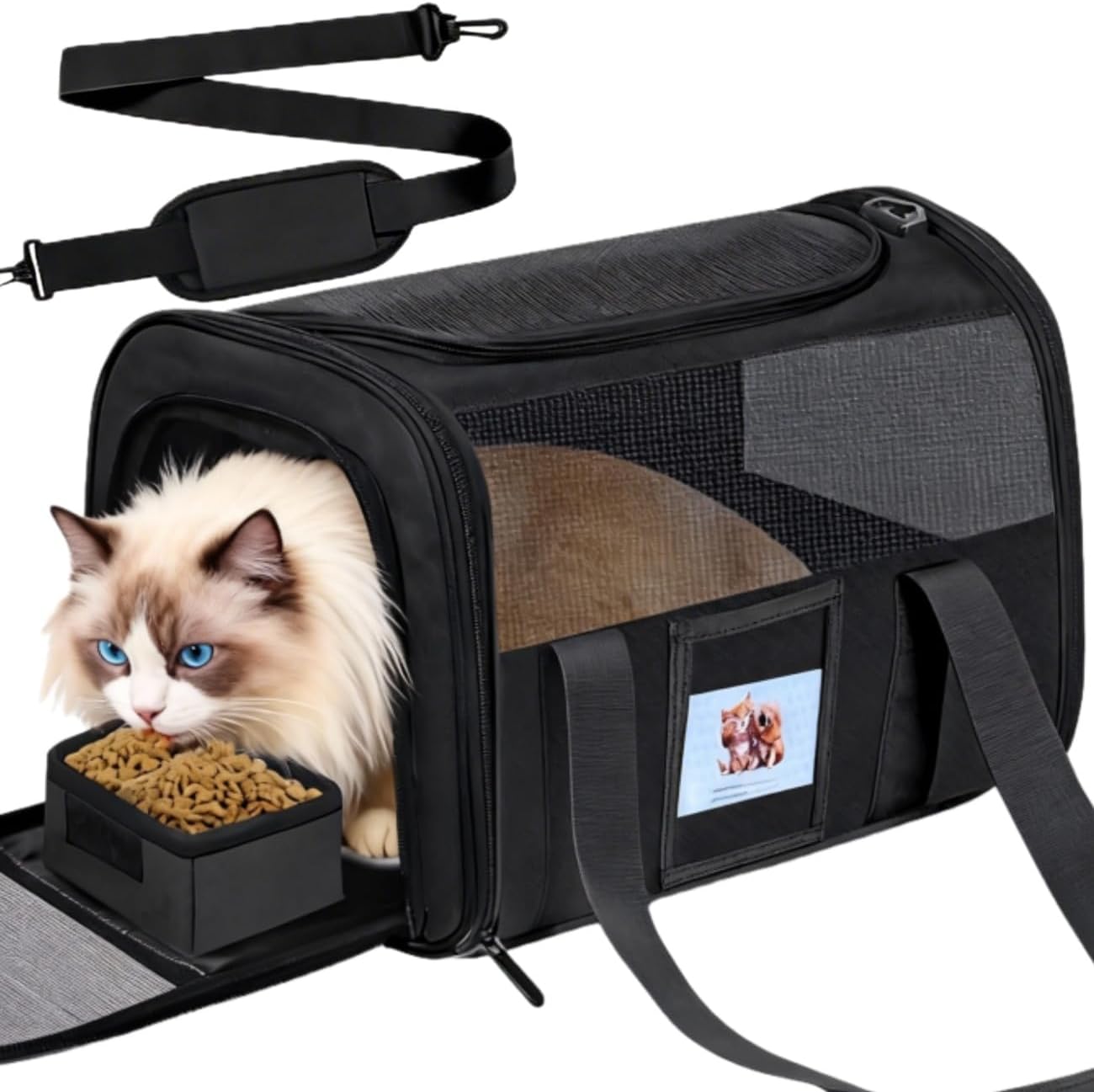 TSA-Approved Soft Cat Carrier for Pets Up to 15 lbs – Waterproof & Travel-Friendly TSA-Approved Soft Cat Carrier for Pets Up to 15 lbs – Waterproof & Travel-Friendly