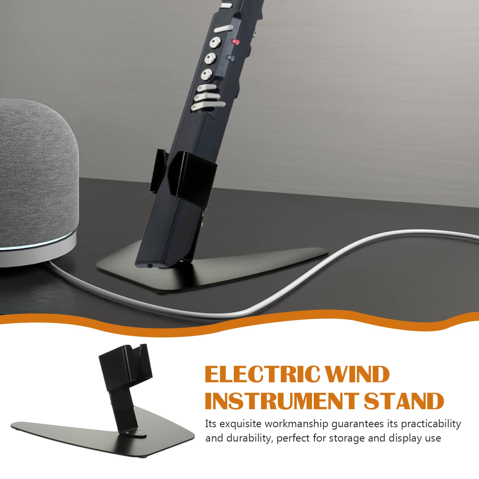 SUPVOX Soporte Bordes Suaves y Diseño Delicado de Hierro Negro para Instrumentos de Viento Digitales Adecuado para Almacenamiento y Uso Hogar