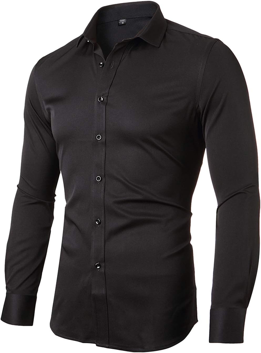 INFLATION Men's Dress Shirts Slim Fit Long Sleeve Bamboo Casual Formal Shirt Button Down Work Shirts Men