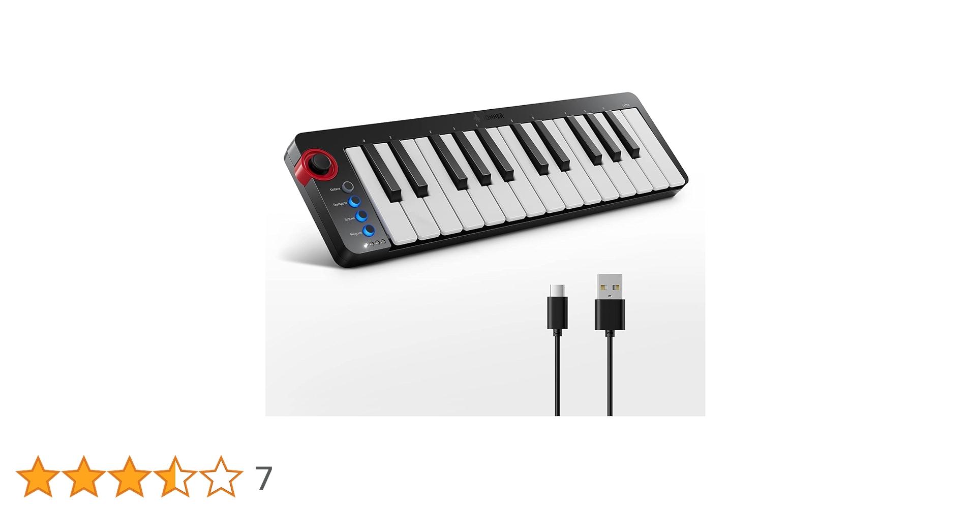 DONNER MIDIキーボード 32鍵 USB-C Amazon | Donner MIDIキーボード 32鍵 USB コントローラー
