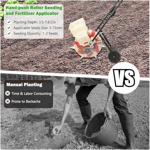 Manual Seeder de precisión con 7 boquillas y distancia de 9.06 in miniatura 4