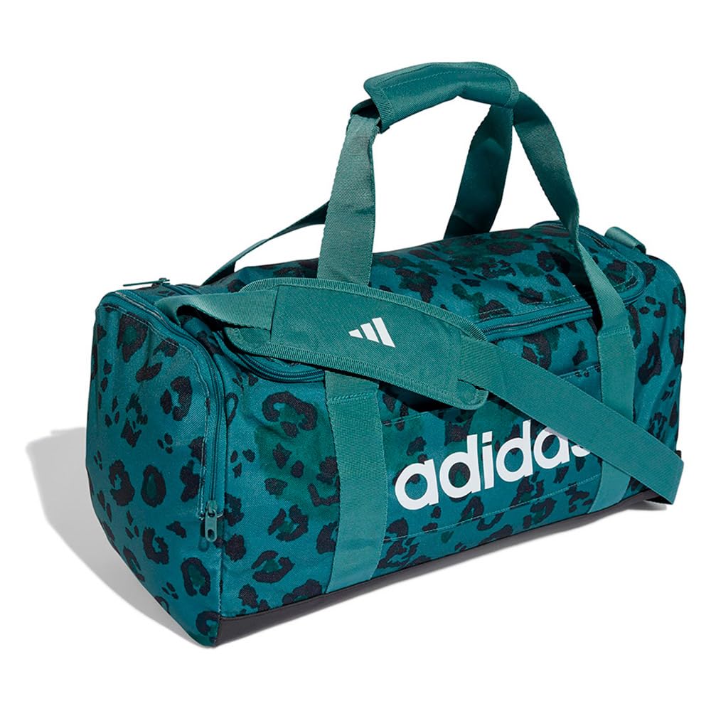adidas Herren Damen Sporttasche Umhängetasche Linear Graphics Duffle S, Farbe:Grün, Artikel:-multicolor/white/preloved teal