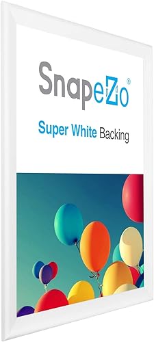 Vista 64 de SnapeZo Silver 36x37 Poster Frame, 1.7" Aluminum Profile, Front-Loading Snap Frame, Wall Mounting, Wide Series