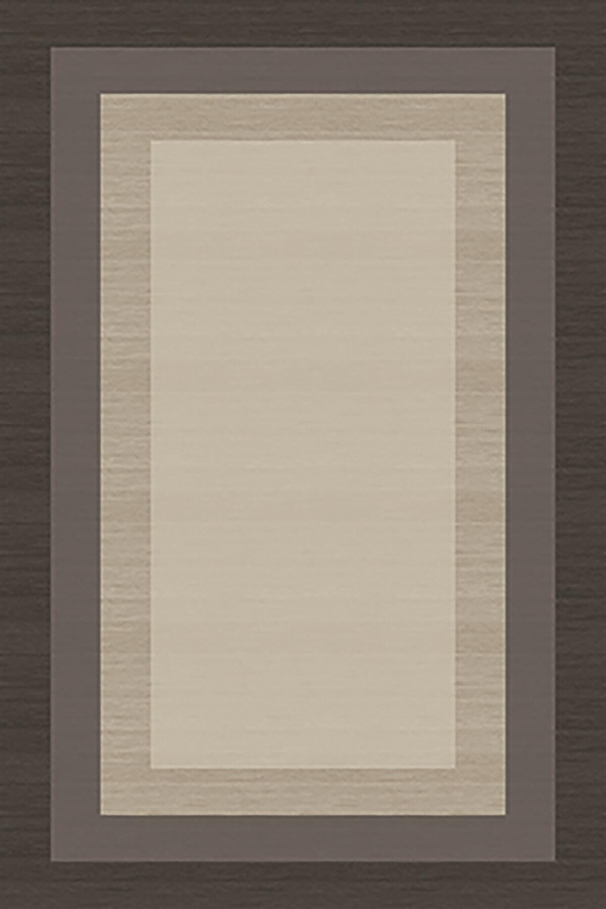 Pelangi Gri Çerçeve Renk Geçişli Yıkanabilir Kaymaz Taban Leke Tutmaz Modern Salon Halısı Ve Yolluk, Bej-Gri 100 x 200, 135803910020005