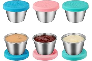 Freshmage Reusable Sauce Containers for Healthy and Convenient Meal Prep