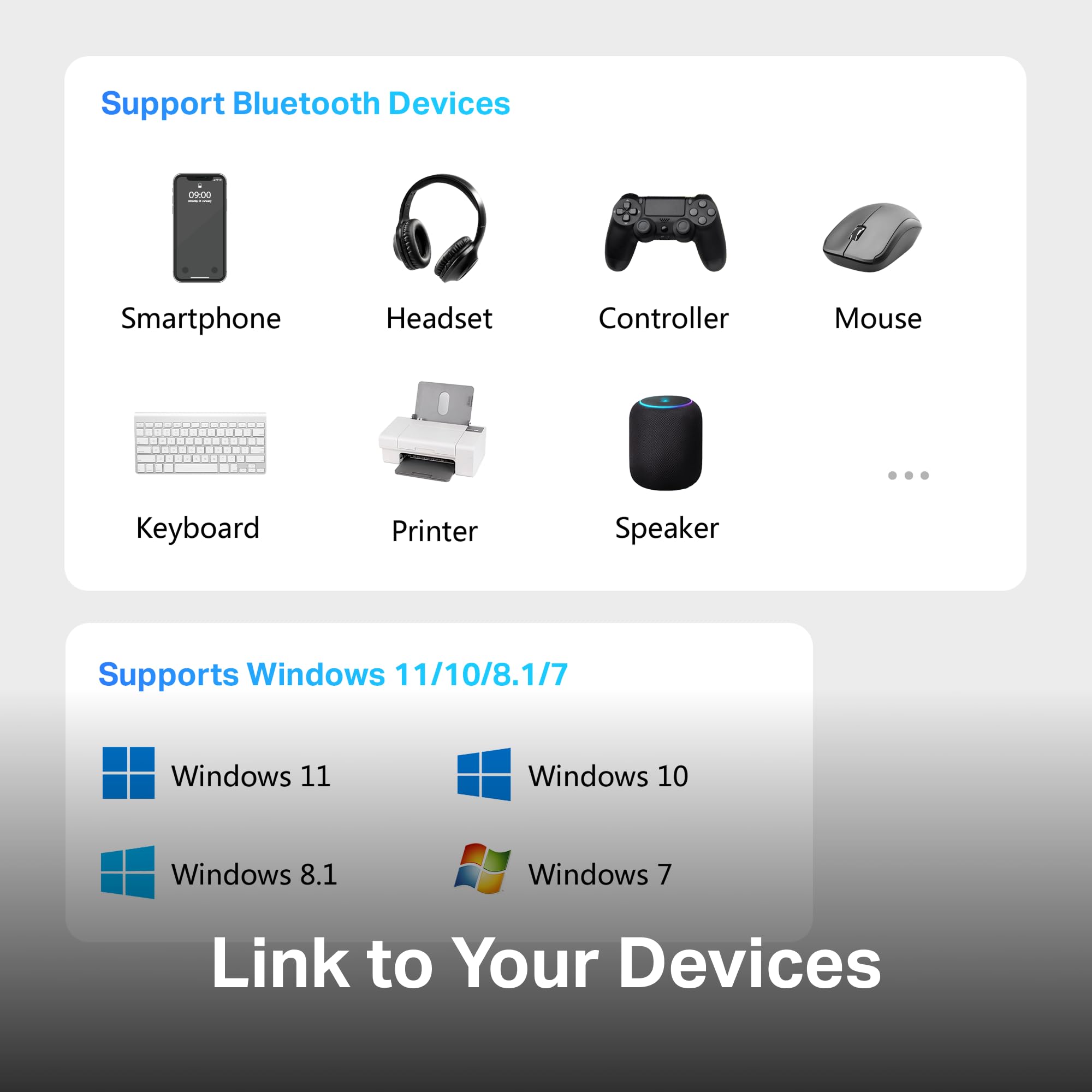 TP-Link Adattatore USB Bluetooth 6.0 per PC, UB600 Nano Bluetooth Dongle, ricevitore e trasmettitore wireless, Plug and Play per Windows 11/10/8.1/7, design compatto per desktop, laptop, tastiera