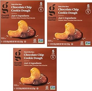 Cookie Dough Nutrition Bars, Chocolate Chip Flavor, 5 X 3 Count, Good Goo Gone INCLUDED Assorted wooden pen With an inspiration Message