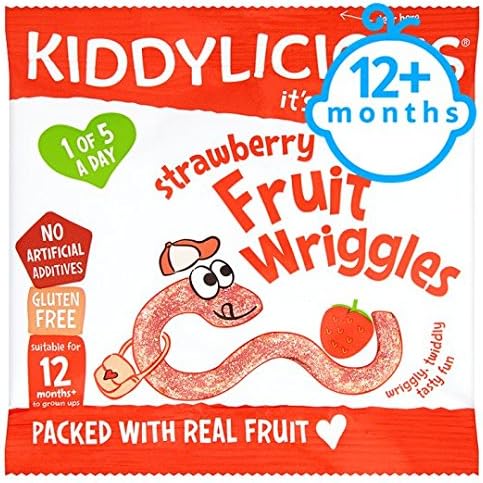 Kiddylicious Strawberry Fruit Wriggles 12G