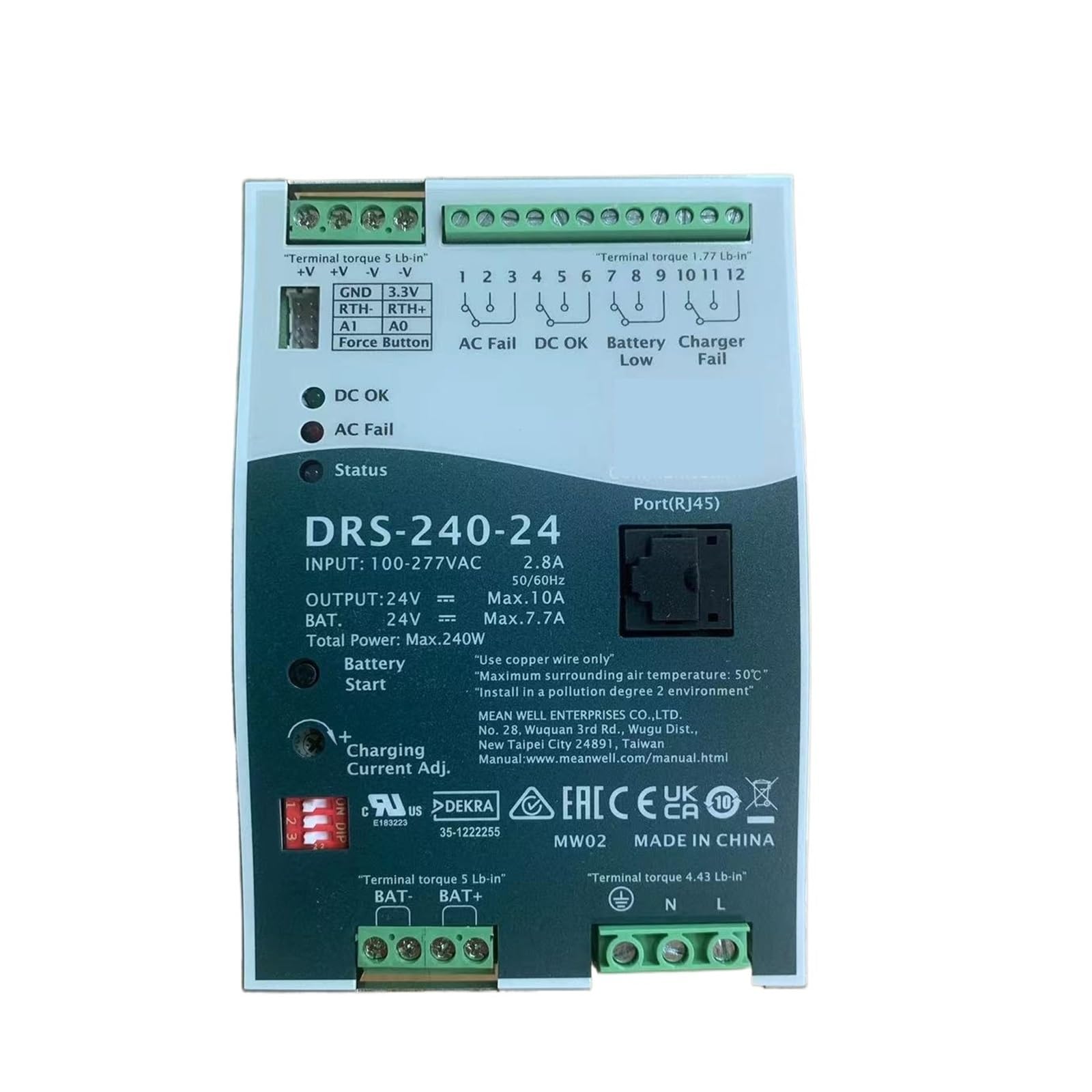 ANERTQUIH DRS-240 All-in-one Power Supply 240w 12v 24v 36v 48v AC DC Units