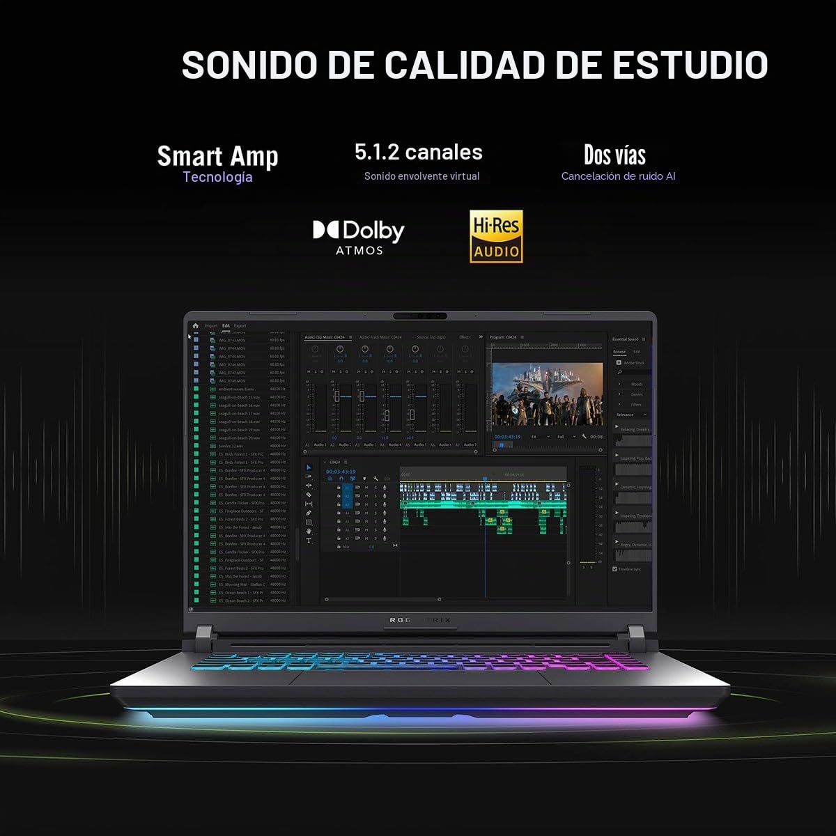 ASUS ROG Strix G16 (2025) Ordenador portátil para juegos, 16" FHD+ 16:10 165Hz/3ms, NVIDIA GeForce RTX 5050, Intel Core i5-13450HX, 16GB DDR5-5600, SSD PCIe Gen 4 de 1 TB, Wi-Fi 7, Windows 11 Home, GV