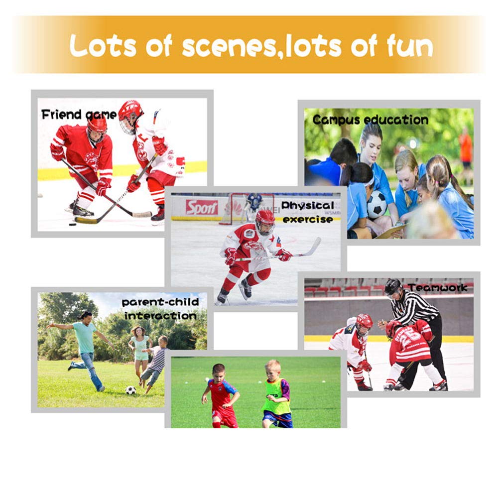 Jeu de Hockey pour Enfants 3-5 Ans Hockey sur Glace et Gazon Deux-en-Un Sac de Rangement Noir