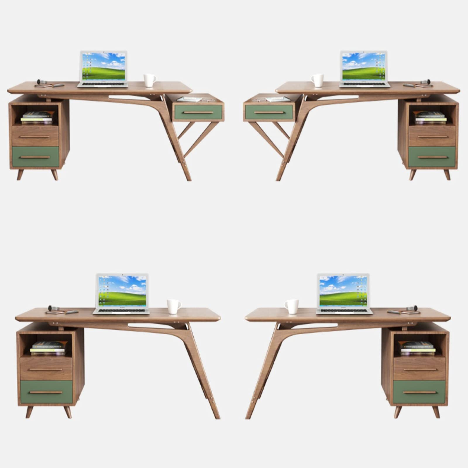 Amazon | ホームオフィスデスク 多機能デスク 67 インチ ホーム