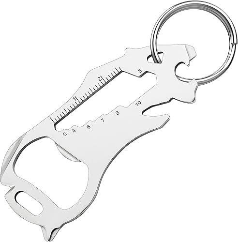 Miniatura 12 de Regalos para el día de San Valentín para él y hombres, llavero multiherramienta 15 en 1 de bolsillo, herramientas para abridor de botellas,