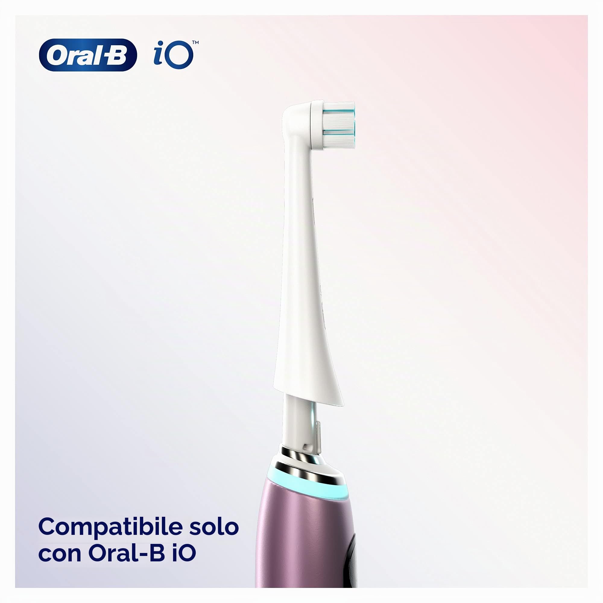 Oral-B iO - Set di 4 testine per spazzolini elettrici per pulizia delicata, per spazzolini Oral-B