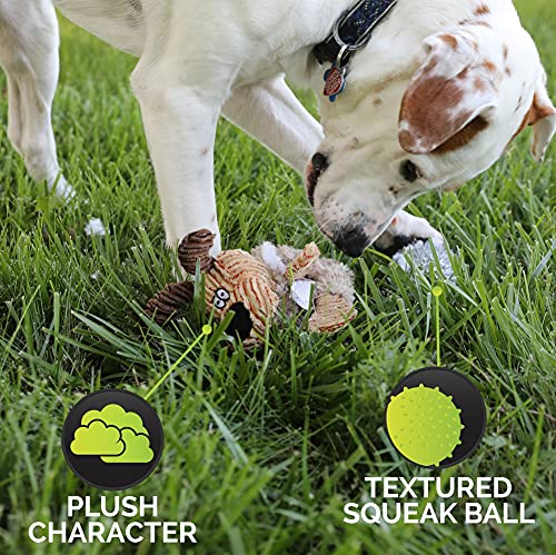 Hyper Pet Bumpy Palz 2-In-1 Interactive Dog Toys, Dog Chew Toys & Dog Puzzle Toy (Plush Dog Toy Exterior & Fun Squeaky Dog Ball Dog Toy Interior For Large Dogs, Medium Dogs & Small Dogs) #TOP3