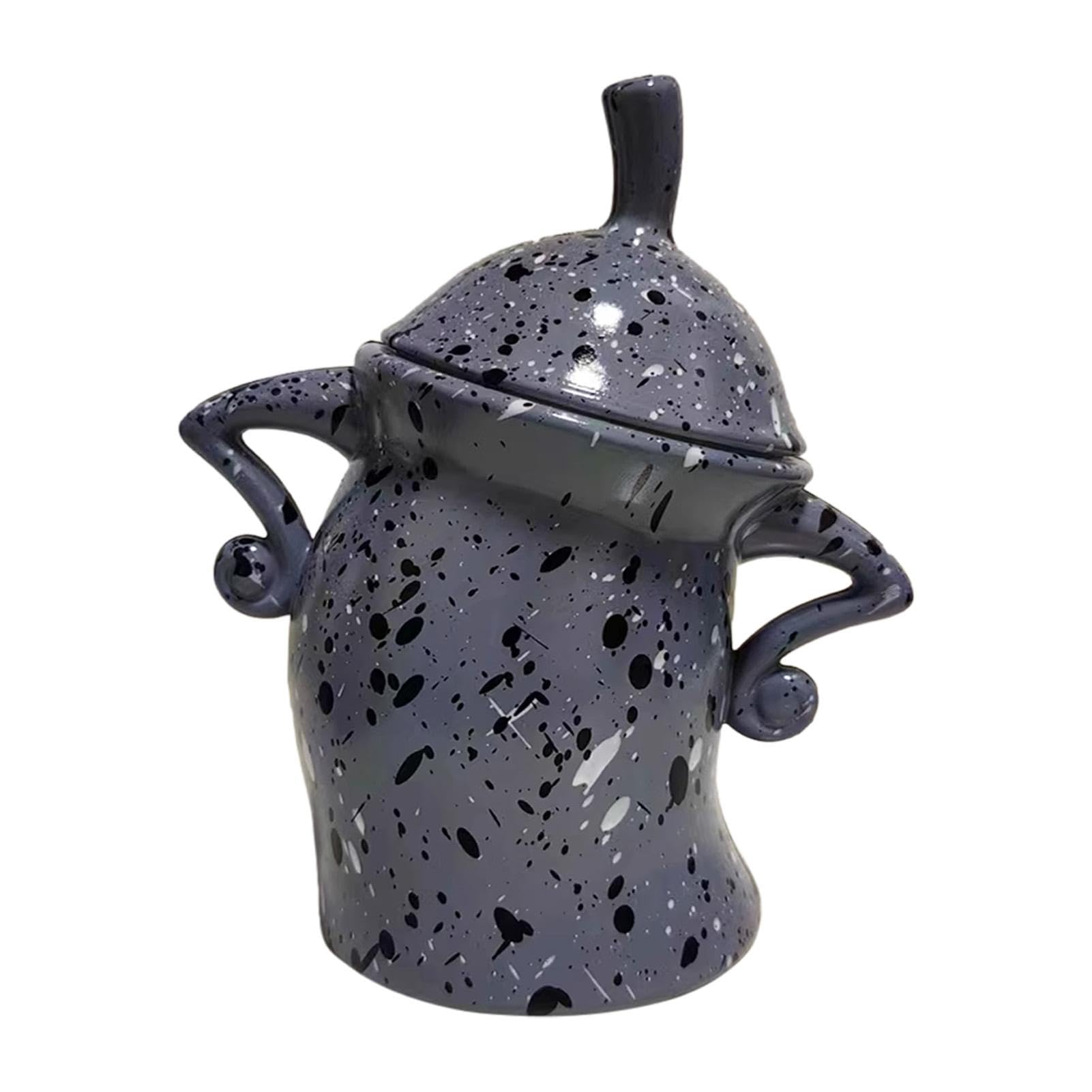 Canister with,L arge Ceramics Jar with Lid -Tea, Coffee, Sugar, Canister Food Jars Sassy Storage Canisters Fun Sassy Food Jars for Kitchen Storage, Kitchen Storage Canisters