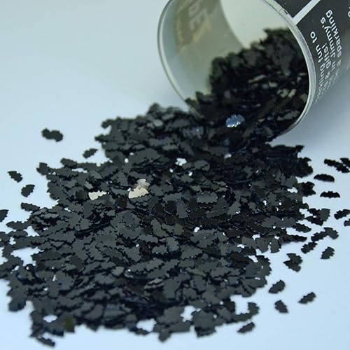 Bate de confeti de 18" negro - 2 bolsas de media onza (1 oz) #9718 Q01