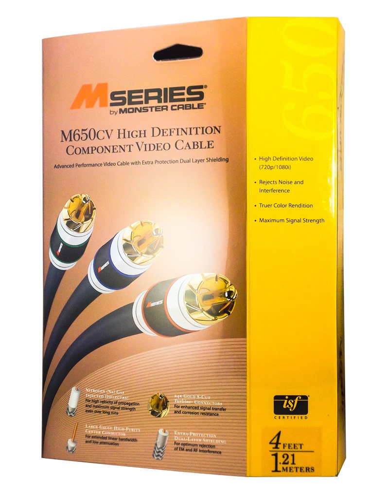 Monster M650 CV-4 M-Series 650 Component Video Cables (4 feet)