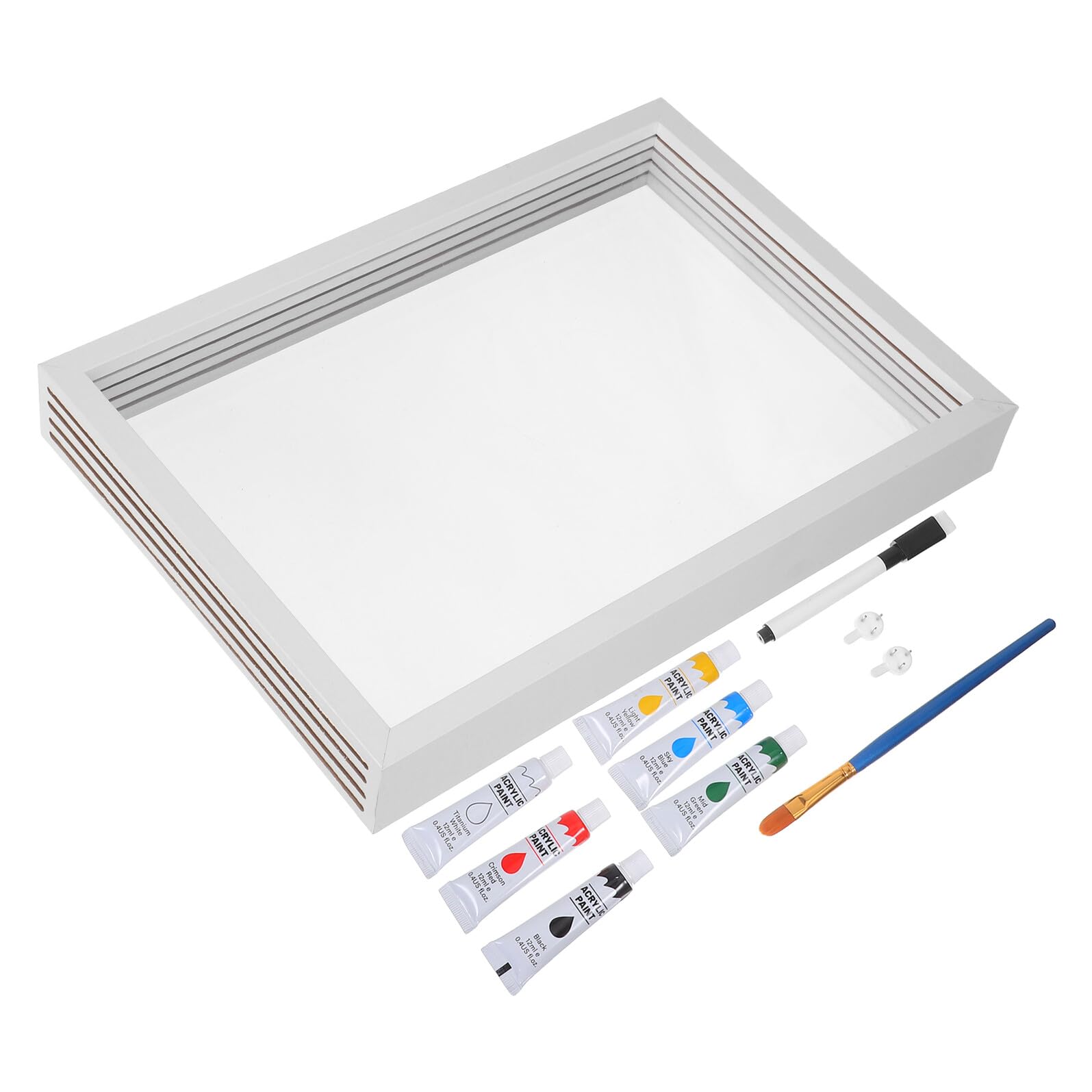 Ciieeo Kit Impronte Famiglia Cornice Legno Ricordo Kit Calchi Mani Cornice Foto Scatola Impronte Famiglia Ragazza
