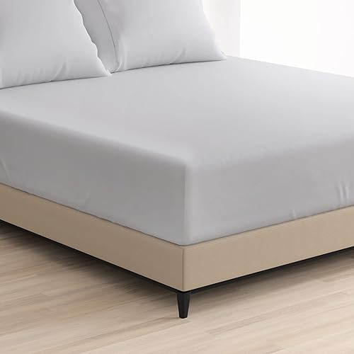 Miniatura 9 de Cosy House Collection Sábana bajera ajustable de bolsillo extra profundo de la serie 1500  Sábana bajera de bolsillo profundo individual  Ultra