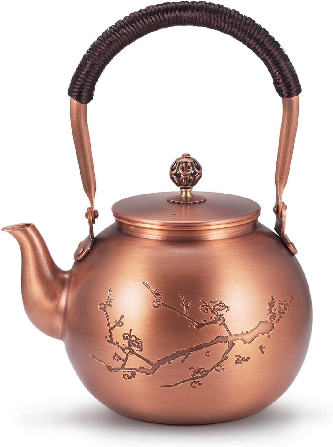 Handmade Solid Copper Tea Pot Kettle Stovetop Teapot Thick