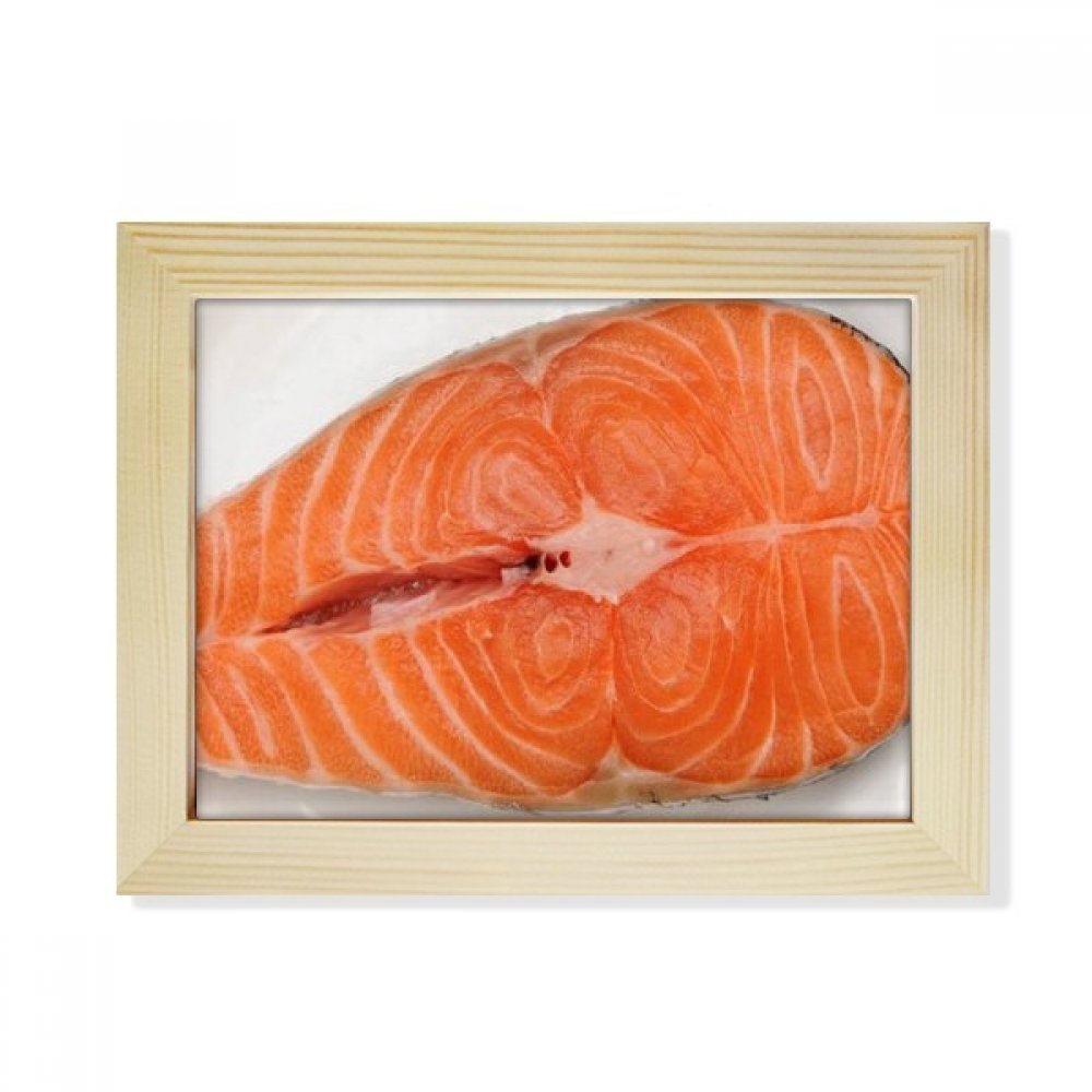 Pintura de carne de marhakis con marco de fotos de madera 6x8 pulgadas para sobremesa