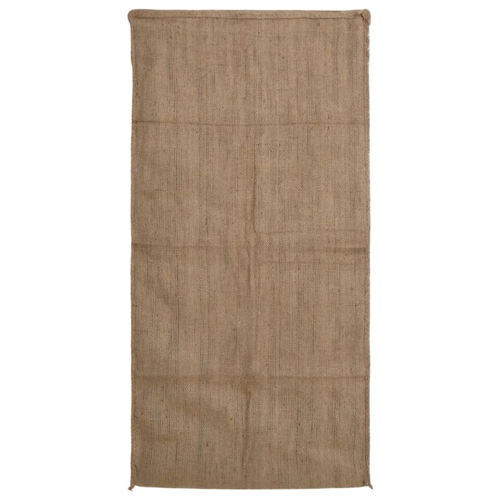 5 sacchi di iuta, 65 x 135 cm, robusti sacchi di iuta per giardino, stoccaggio e decorazione, versatili, sacchetti in tessuto, sacco per patate, protezione invernale