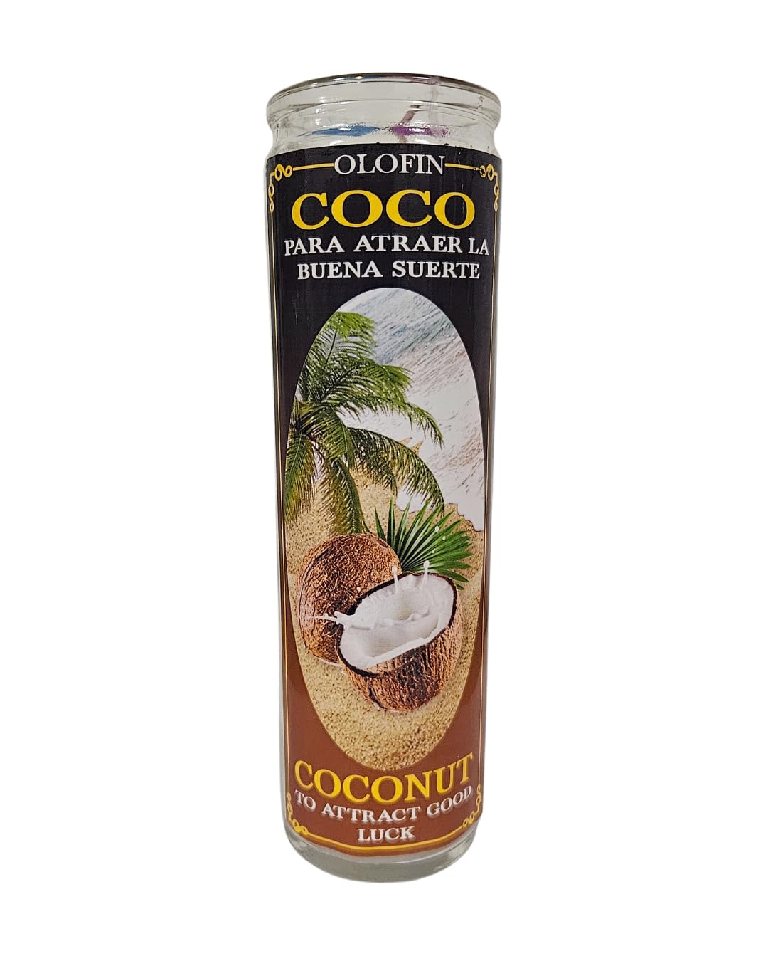 Coconut Prepared Candle Coco veladora olofin