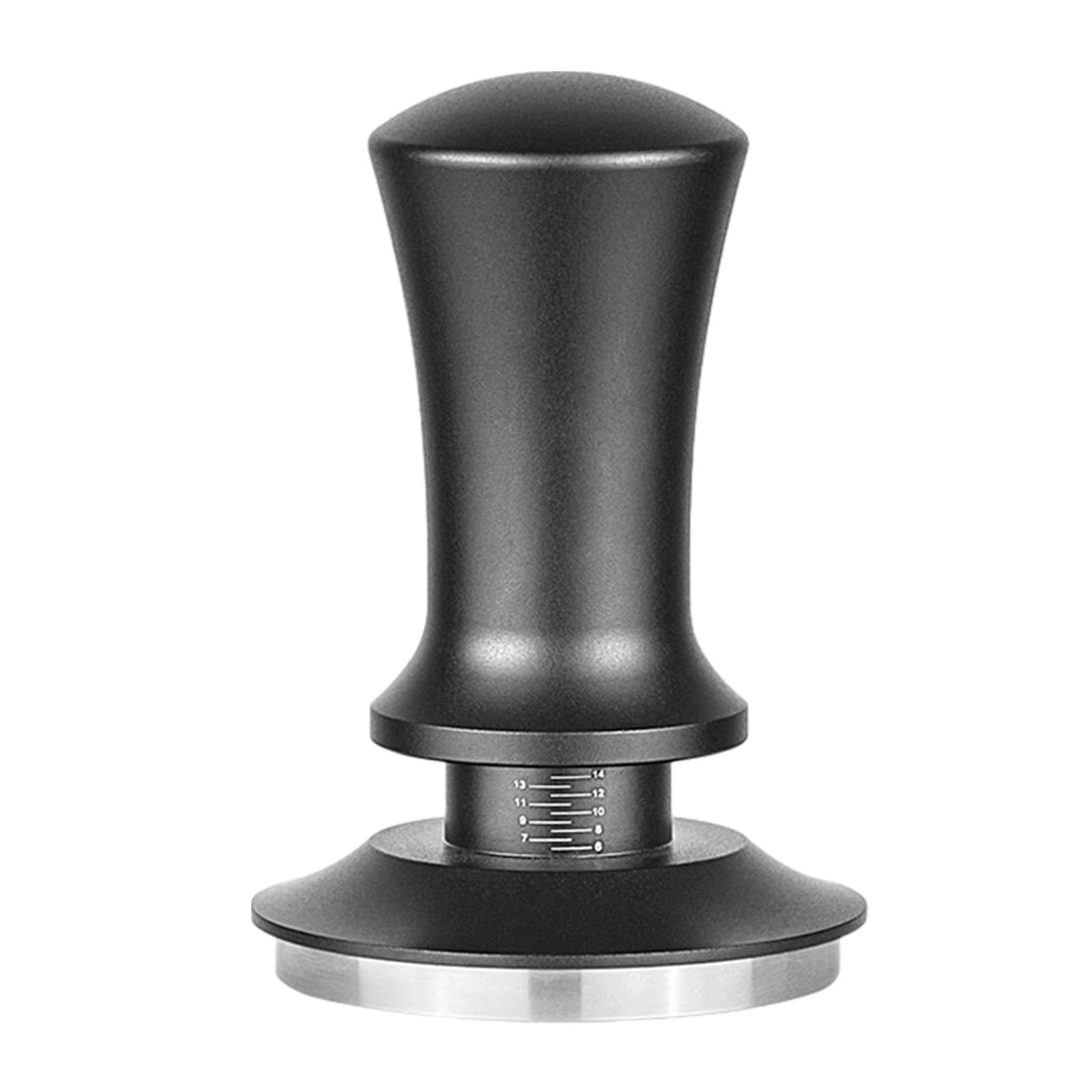 Espresso Tamper Base Plana de Acero Inoxidable Mango Aluminio con Resorte Desmontable Fácil Limpieza Apto para Baristas Profesionales y, 58MM