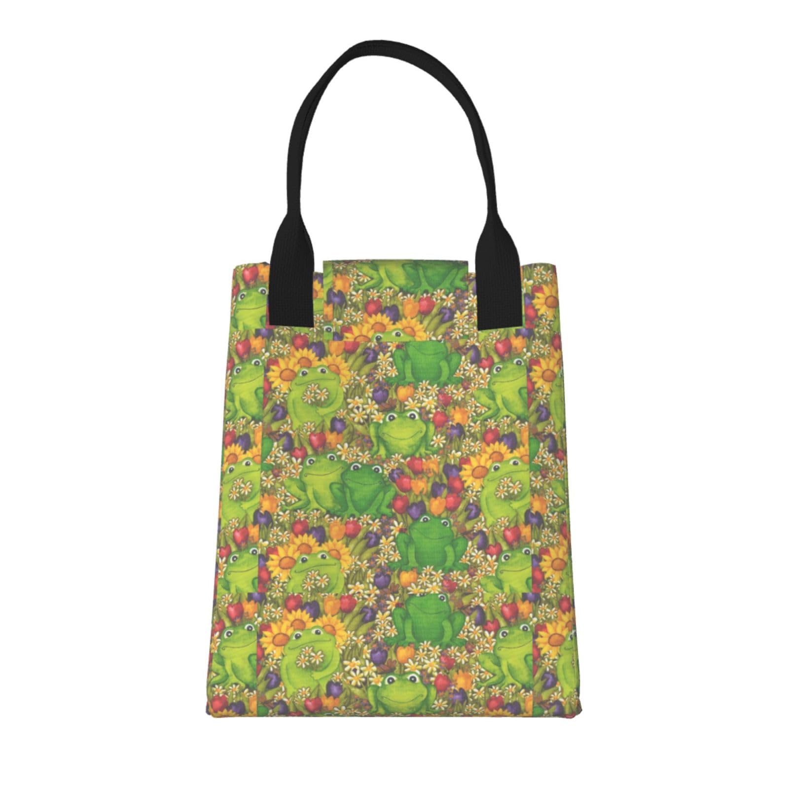 Borsa termica per il pranzo, a forma di rana, riutilizzabile, per adulti, ideale per lavoro, picnic e viaggi